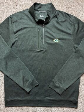 NFL Green Bay Packers Cutter & Buck Long Sleeve 1/4 Zip